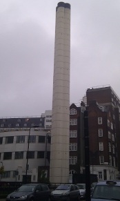 tower near Holiday Inn Hotel in Bloomsbury